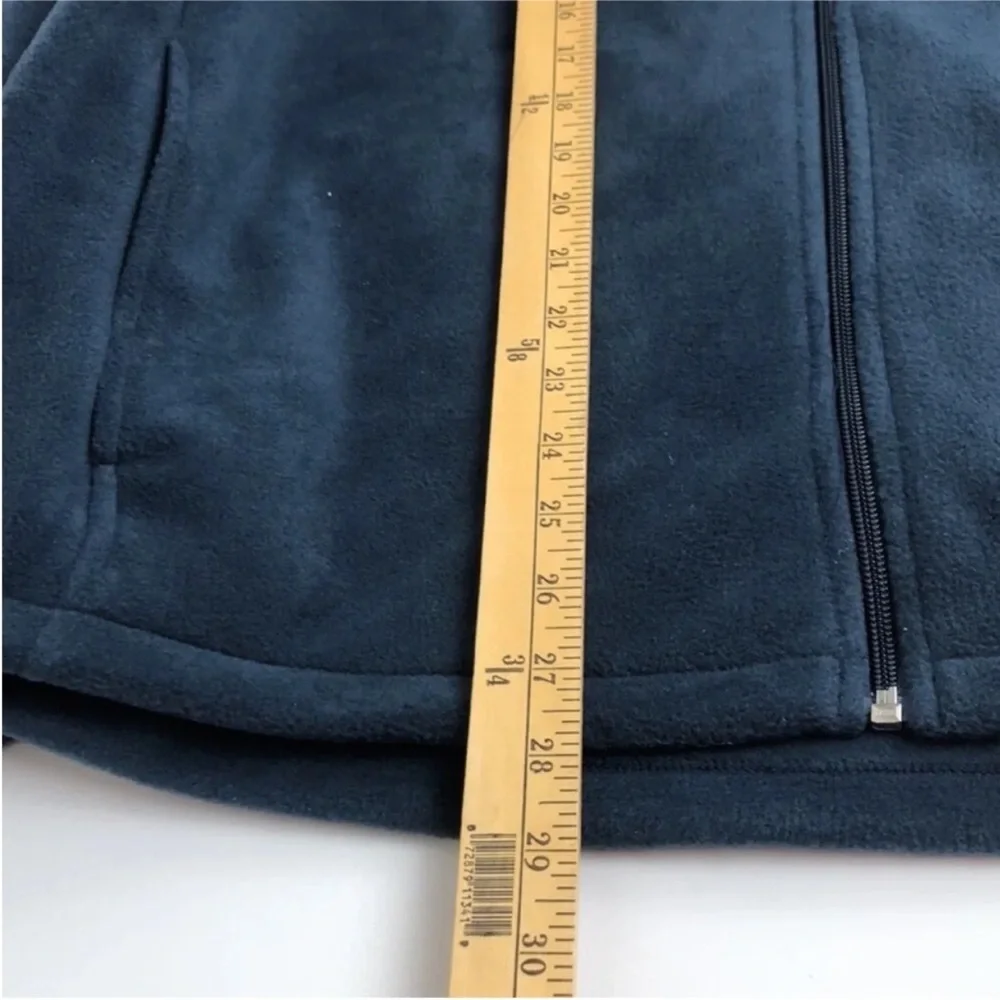 Woolrich Jacket Blue Fleece Full Zip Long Sleeves Men’s Size Large